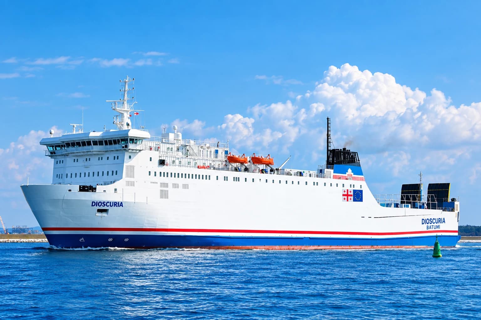 DIOSCURIA under way on the Constanța–Poti route